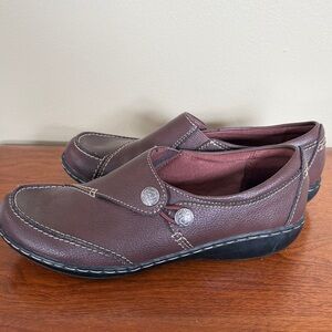 Clarks Brown Casual Loafers